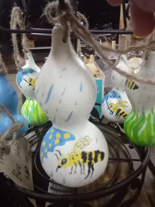Whimsical bee hotels