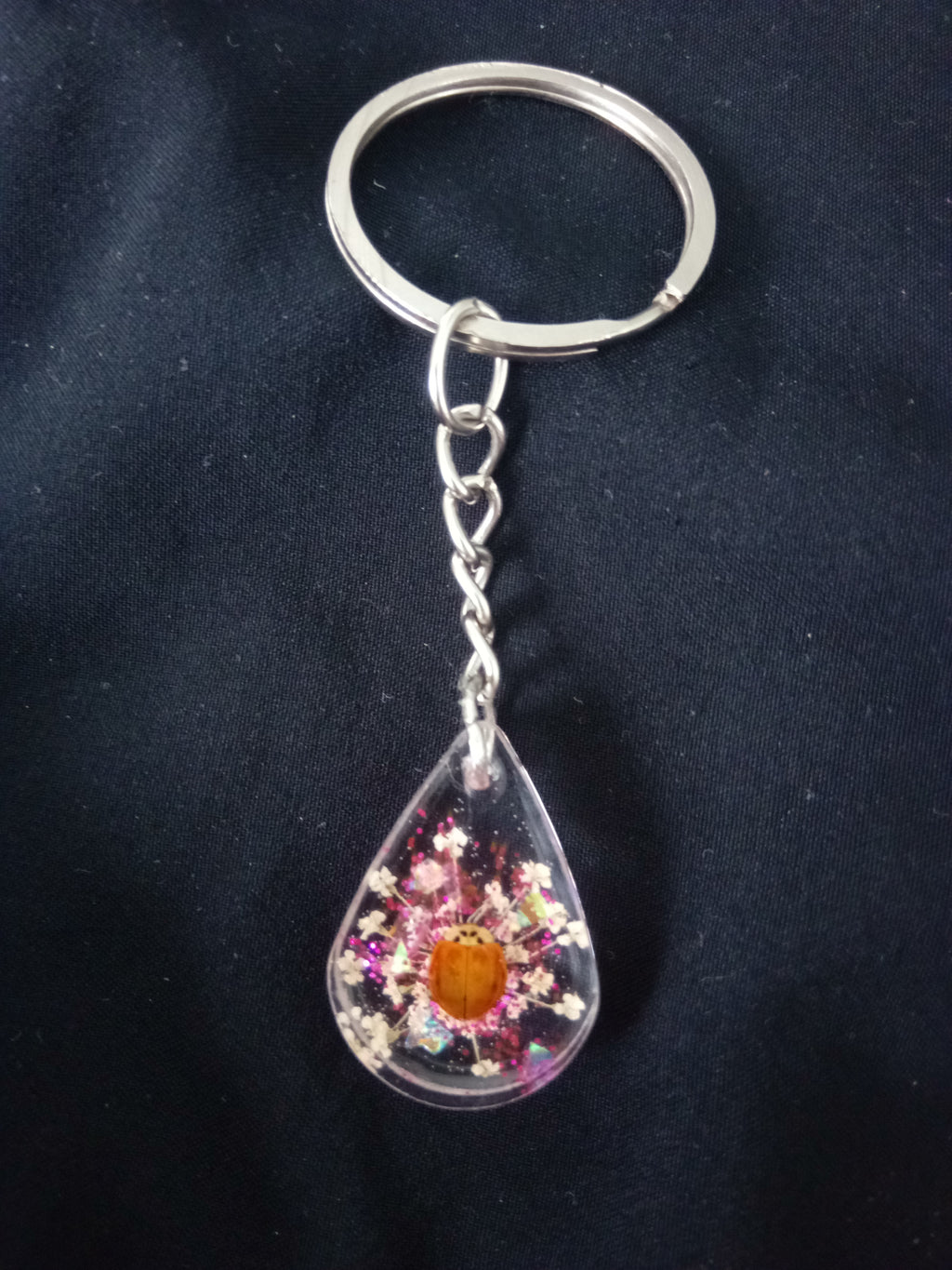Preserved insect resin pendants
