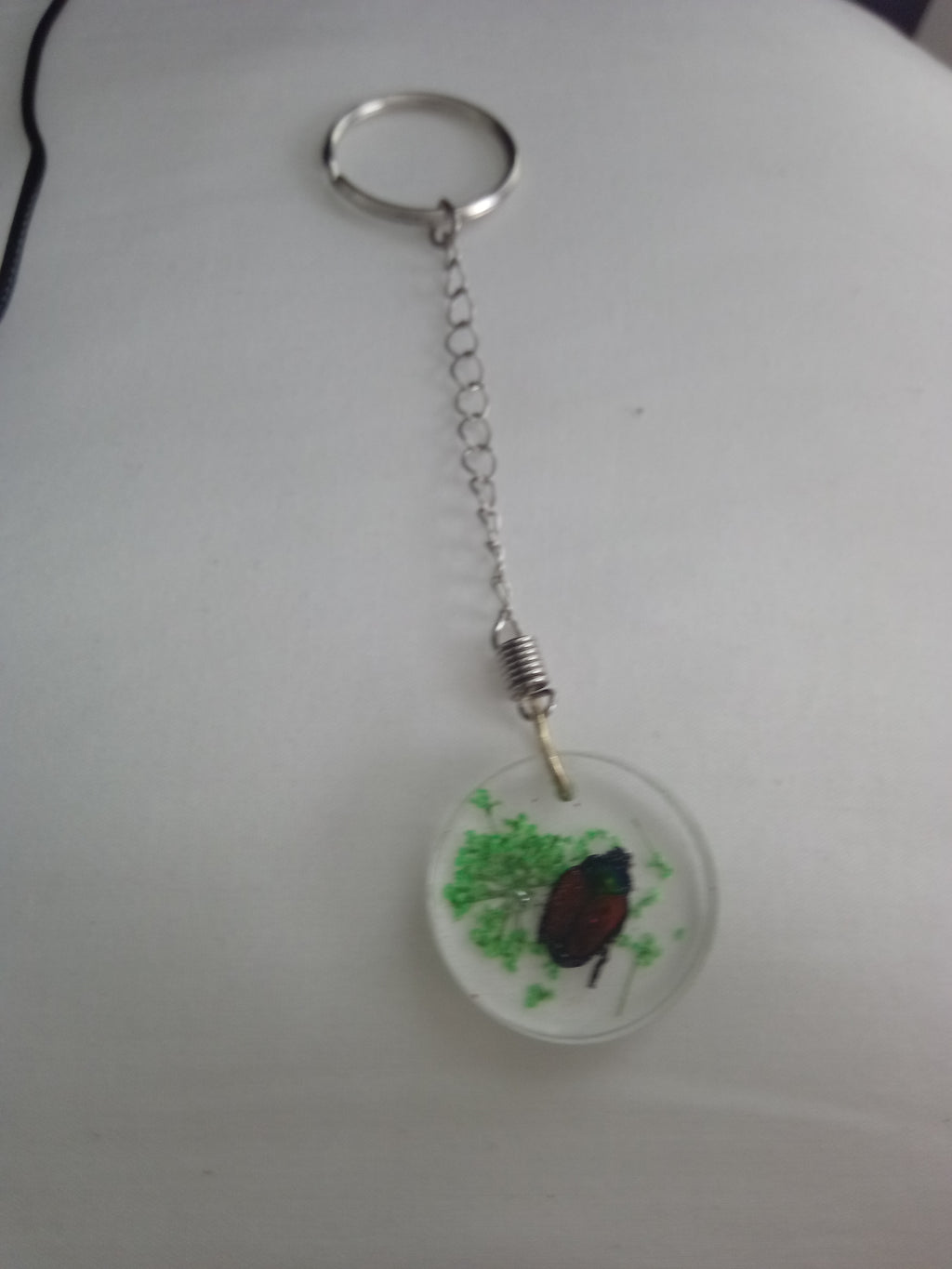 Preserved insect resin pendants