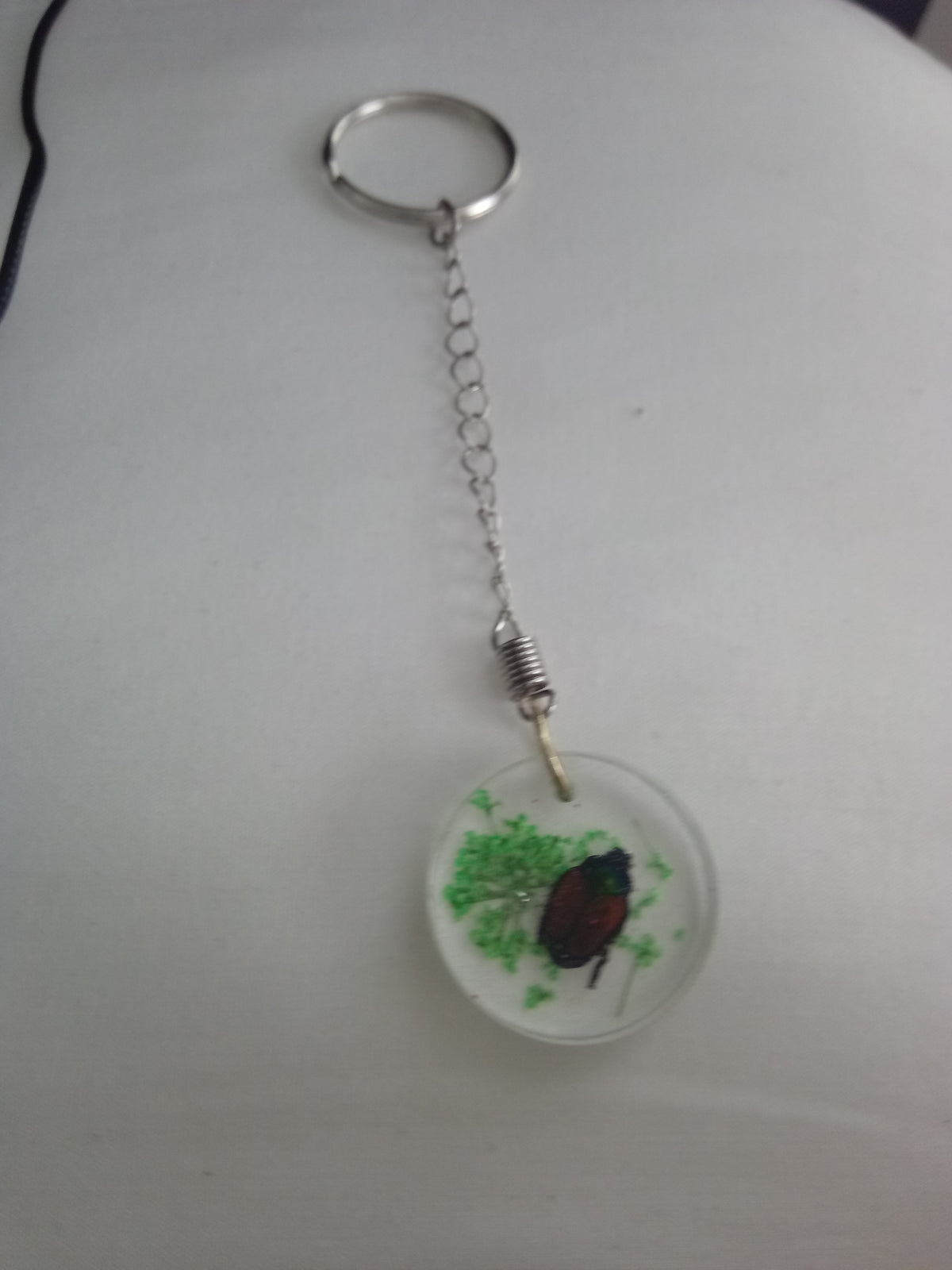 Preserved insect resin pendants