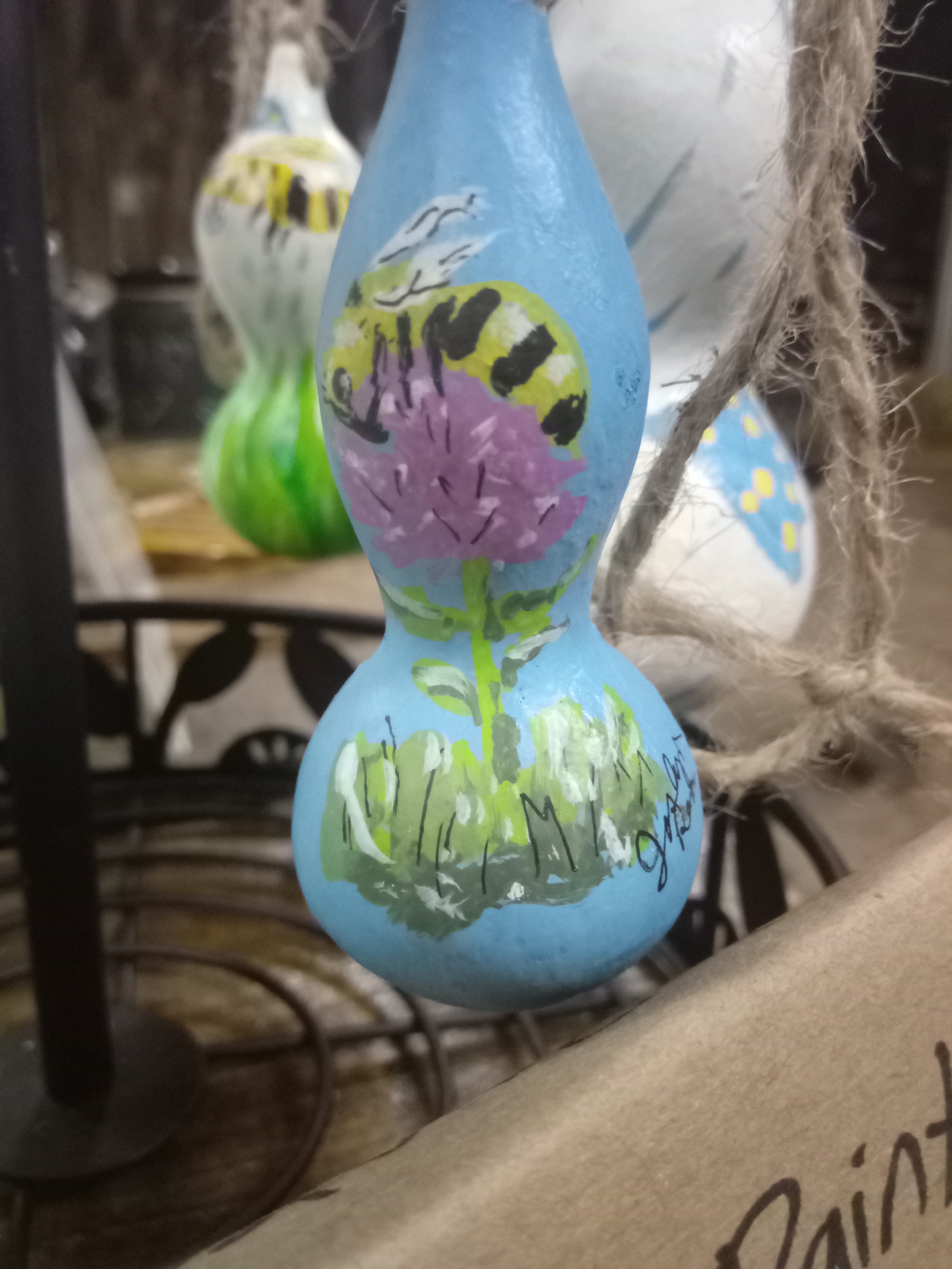 Whimsical bee hotels